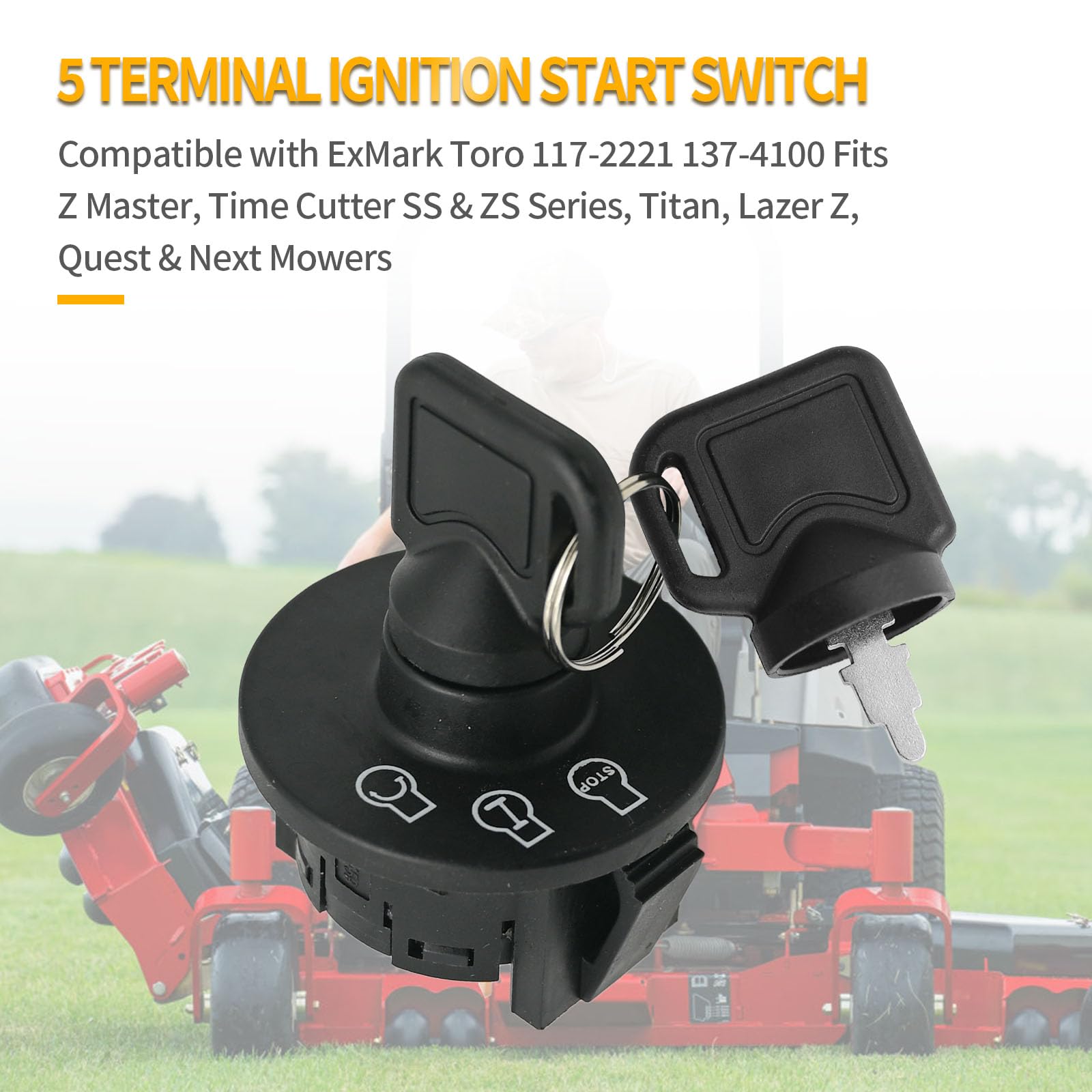 Amazon.com: Hoypeyfiy 5 Terminal 3 Position Ignition Switch with 2